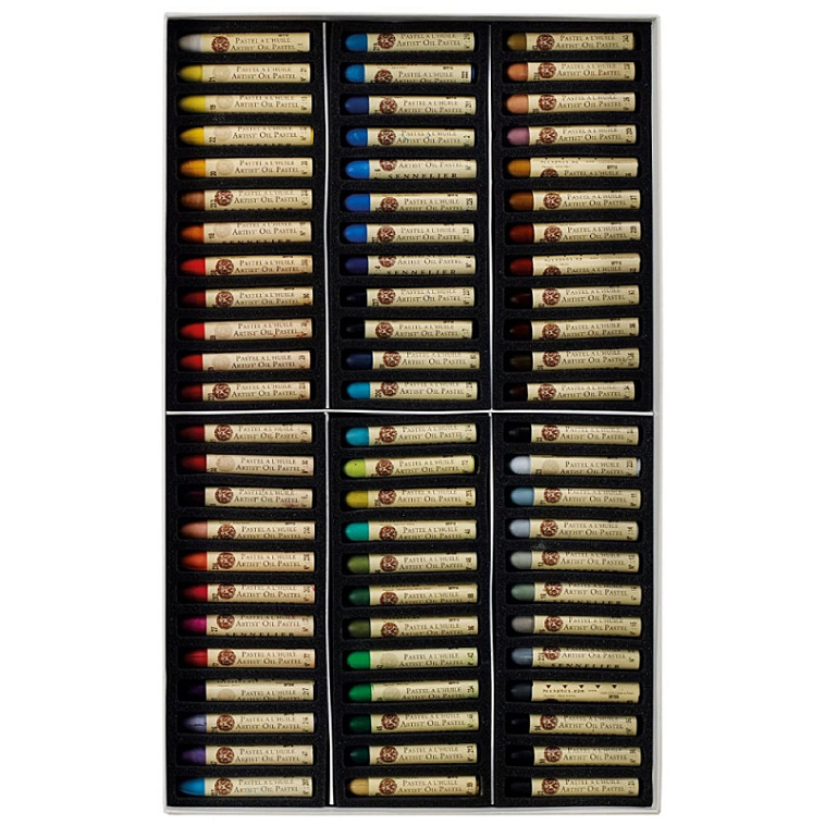 Набор масляной пастели «Sennelier» стандарт ассорти, 72 цвета, картон 606x758